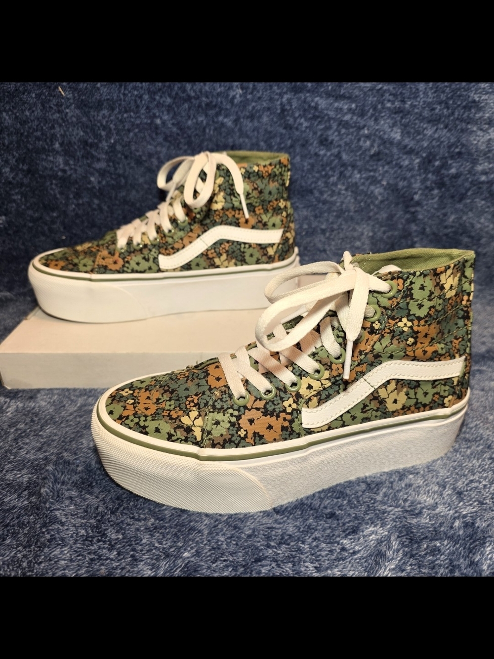 Vans Sk8-Hi Tapered Stackform - Green Floral Print